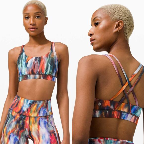 LULULEMON Energy Bra Medium Support Size 6 Chroma Fusion Multi - Picture 1 of 7